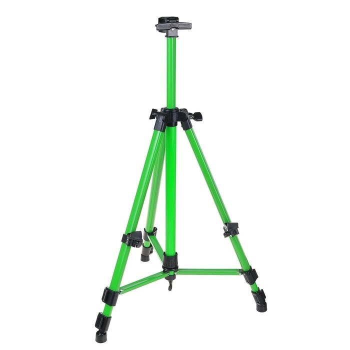 Мольберт телескопический, тренога, металлический, зелёный, размер 51-153 см от компании Интернет-магазин "Flap" - фото 1