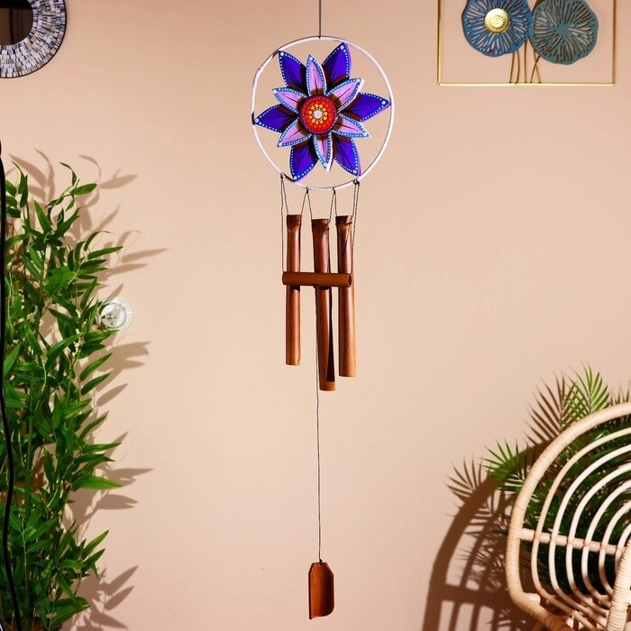 Музыка ветра 'Цветок' бамбук 27х5х110 см от компании Интернет-магазин "Flap" - фото 1