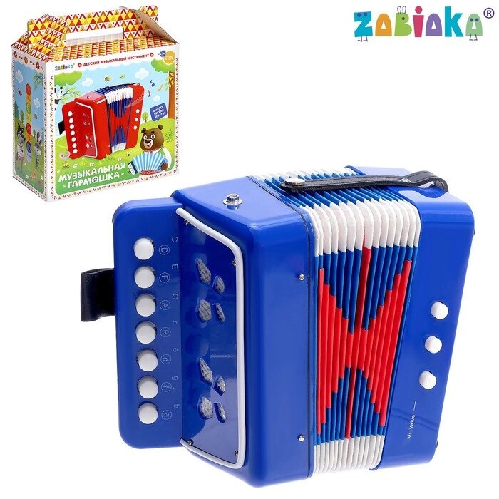 Музыкальная игрушка 'Гармонь', цвет синий от компании Интернет-магазин "Flap" - фото 1