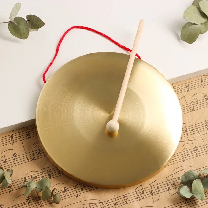 Музыкальный инструмент Гонг Music Life 22 см, колотушка в комплекте от компании Интернет-магазин "Flap" - фото 1