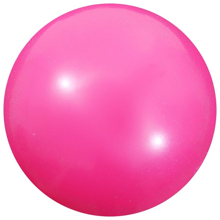 Мяч для художественной гимнастики 'Металлик', d15 см, цвет фуксия с блеском от компании Интернет-магазин "Flap" - фото 1