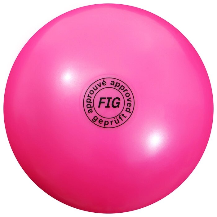 Мяч для художественной гимнастики 'Металлик', d15 см, цвет фуксия от компании Интернет-магазин "Flap" - фото 1