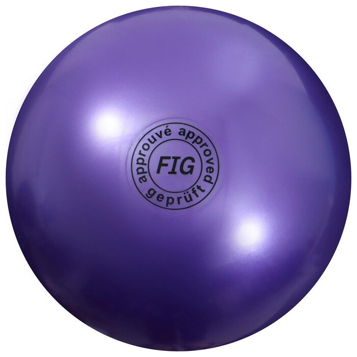 Мяч для художественной гимнастики 'Металлик', d19 см, цвет фиолетовый от компании Интернет-магазин "Flap" - фото 1