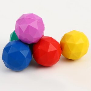 Мяч каучук 'Грань'4 см, цвета МИКС (комплект из 50 шт.)