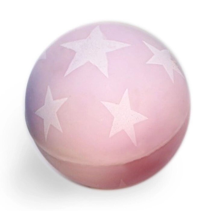 Мяч каучуковый 'Звёздочки', светится в темноте, 4,3 см, цвета МИКС (комплект из 50 шт.) от компании Интернет-магазин "Flap" - фото 1