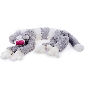 Мягкая игрушка 'Кот Бекон'112 см, цвет бело-серый