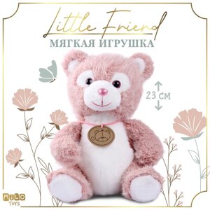 Мягкая игрушка 'Little Friend'медведь, цвет розовый