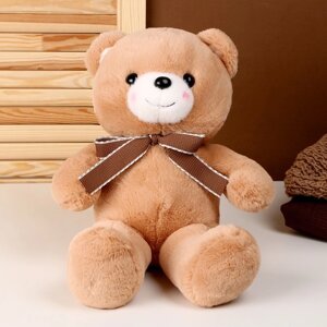 Мягкая игрушка 'Медведь'с бантиком, 40 см, цвет коричневый
