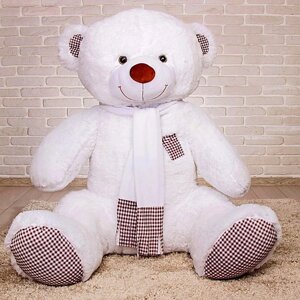 Мягкая игрушка 'Медведь Тоффи'150 см, цвет белый