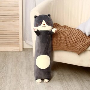 Мягкая игрушка-подушка 'Кот'65 см, цвет серый