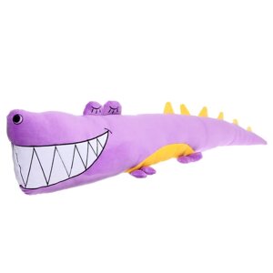 Мягкая игрушка-подушка 'Крокодил'90 см, цвет фиолетовый
