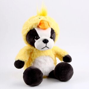 Мягкая игрушка 'Собака' в костюме утки, 30 см, цвет жёлтый