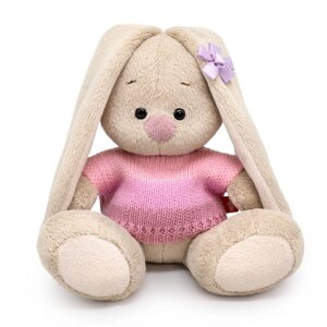 Мягкая игрушка 'Зайка Ми'в нежно-розовом свитере, 15 см