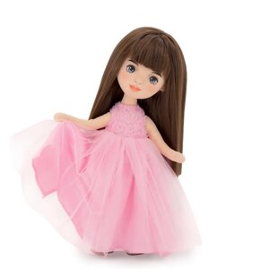 Мягкая кукла Sophie 'В розовом платье с розочками'32 см