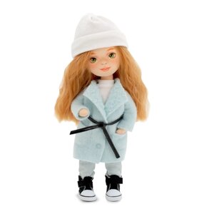 Мягкая кукла Sunny 'В пальто мятного цвета'32 см