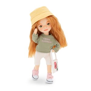 Мягкая кукла Sunny 'В зелёной толстовке'32 см, серия Спортивный стиль