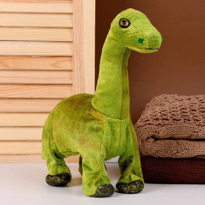 Мягкая музыкальная игрушка 'Динозаврик', 31 см, цвет зелёный от компании Интернет-магазин "Flap" - фото 1