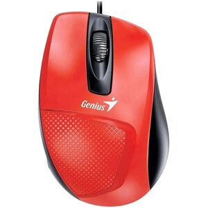 Мышь Genius Mouse DX-150X, проводная, оптическая, 1000 dpi, USB, красная