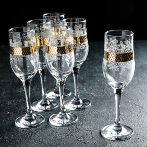 Набор бокалов для шампанского 'Винтаж'200 мл, 6 шт