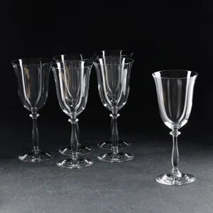 Набор бокалов для вина 'Анжела'6 шт, 350 мл, хрустальное стекло