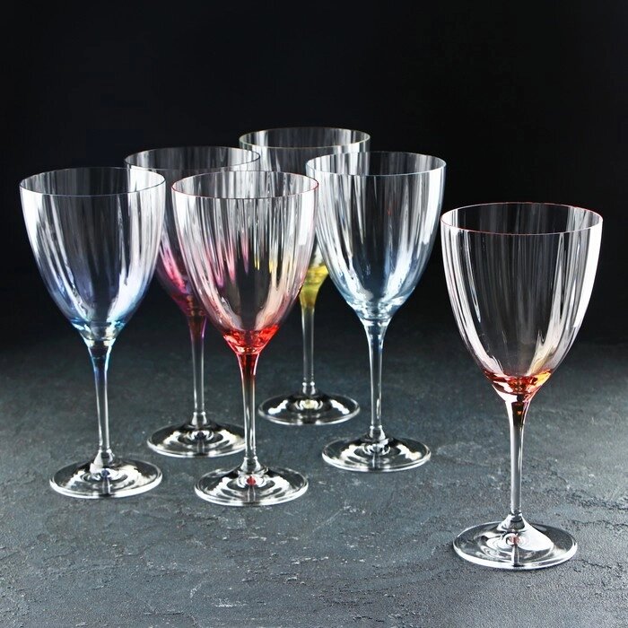 Набор бокалов для вина Bohemia Crystal 'Кейт', 400 мл, 6 шт от компании Интернет-магазин "Flap" - фото 1