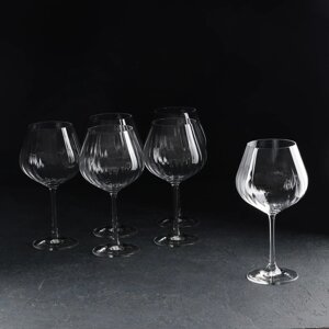 Набор бокалов для вина 'Виола'6 шт, 570 мл, хрустальное стекло