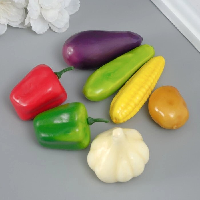 Набор декоративных фигурок 'Овощи' (уп. 100шт) (комплект из 5 шт.) от компании Интернет-магазин "Flap" - фото 1