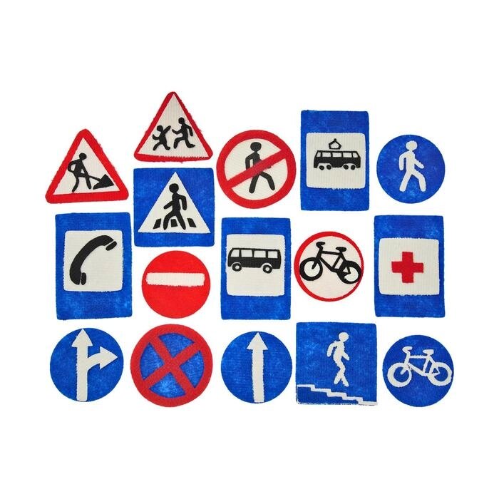 Набор дидактический 'Дорожные знаки', 11 деталей от компании Интернет-магазин "Flap" - фото 1