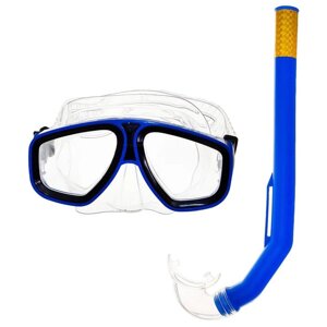 Набор для подводного плавания ONLYTOP маска, трубка, цвета МИКС