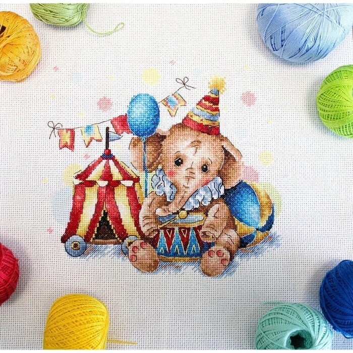 Набор для вышивания 'Любимый цирк' 18 x 19 см от компании Интернет-магазин "Flap" - фото 1