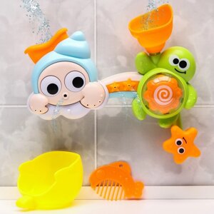 Набор игрушек для ванны 'Черепашка - мельница'на присоске
