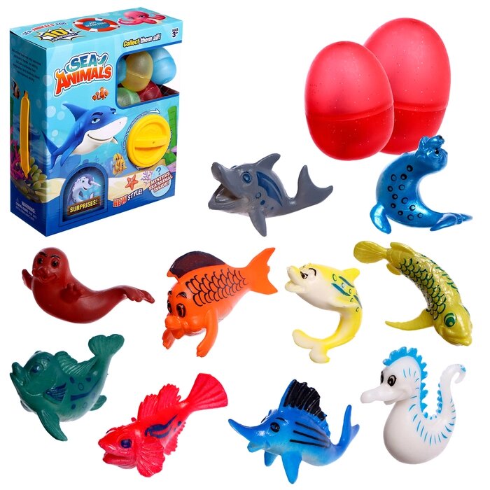 Набор игрушек-сюрпризов в шаре 'Подводный Мир' от компании Интернет-магазин "Flap" - фото 1