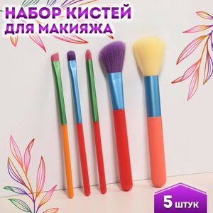 Набор кистей для макияжа 'PENCIL'5 предметов, разноцветные