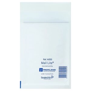Набор крафт-конвертов с воздушно-пузырьковой плёнкой 11х16 A/000, белый, 10шт