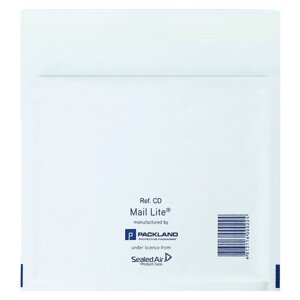Набор крафт-конвертов с воздушно-пузырьковой плёнкой 18х16 CD, белый, 10шт