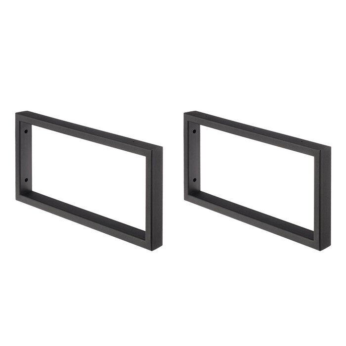 Набор кронштейнов для столешницы DQ Sonata под раковину, прямоугольные, Черные от компании Интернет-магазин "Flap" - фото 1
