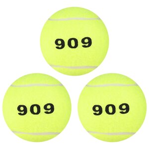 Набор мячей для большого тенниса ONLYTOP 909, тренировочный, 3 шт., цвета МИКС