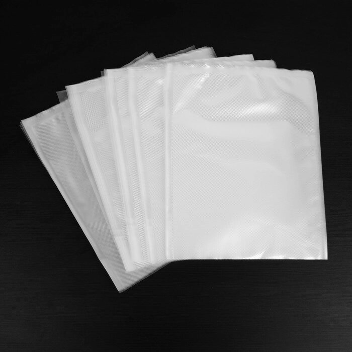 Набор пакетов для вакууматора Luazon, рифленые, 50 шт, 28 х 35 см от компании Интернет-магазин "Flap" - фото 1