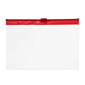 Набор папка-конверт на молнии, формат А7+200мкр, 4 штуки,4 цвета, прозрачная, 8,5 х 13 см