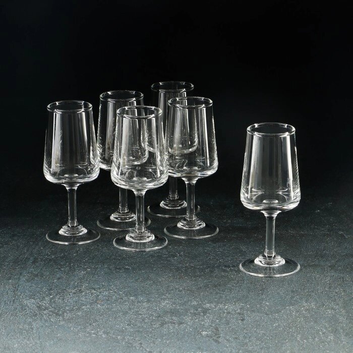 Набор рюмок Sherry glass set, стеклянный, 50 мл, 6 шт от компании Интернет-магазин "Flap" - фото 1