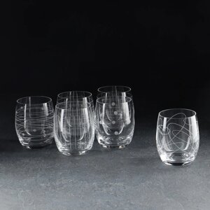 Набор стаканов для виски 'Клаб Elements'6 шт, 300 мл, хрустальное стекло