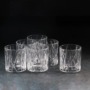 Набор стаканов стеклянных 'Фрост'350 мл, 8,4x9 см, 6 шт