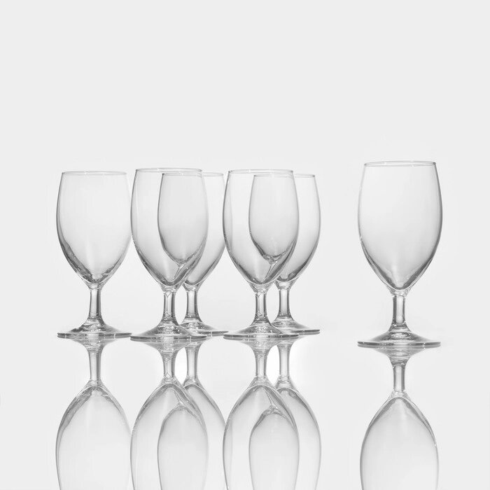 Набор стеклянных бокалов для пива Luminarc RAINDROP, 350 мл, 6 шт, цвет прозрачный от компании Интернет-магазин "Flap" - фото 1
