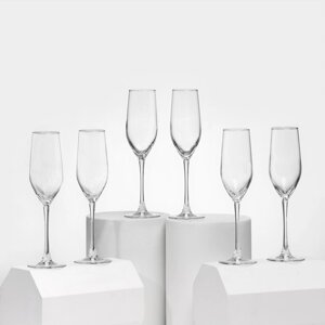 Набор стеклянных бокалов для шампанского 'Селест'160 мл, 6 шт