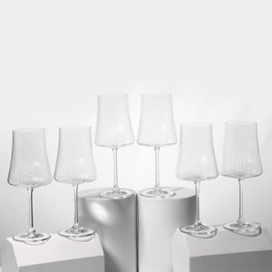 Набор стеклянных бокалов для вина 'Экстра'560 мл, 6 шт