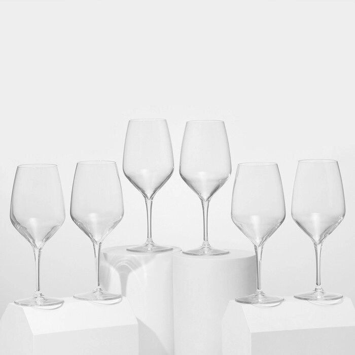 Набор стеклянных бокалов для вина Напа 580 мл, 6 шт от компании Интернет-магазин "Flap" - фото 1