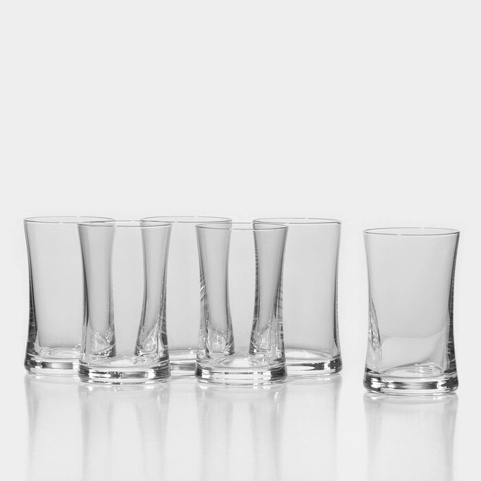 Набор стеклянных стаканов для сока BUTEO, 150 мл, 6 шт от компании Интернет-магазин "Flap" - фото 1