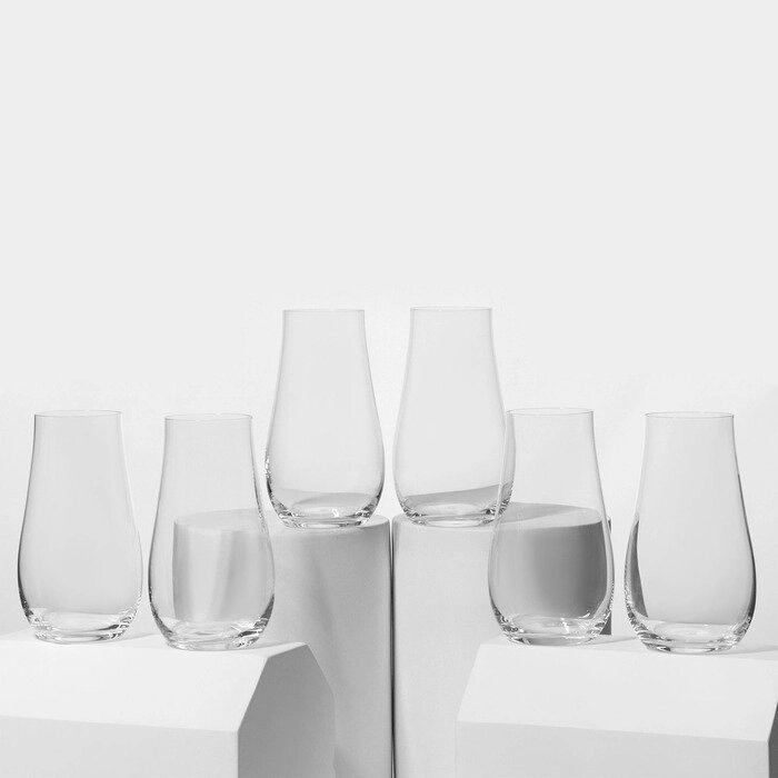 Набор стеклянных стаканов для воды LIMOSA, 450 мл, 6 шт от компании Интернет-магазин "Flap" - фото 1