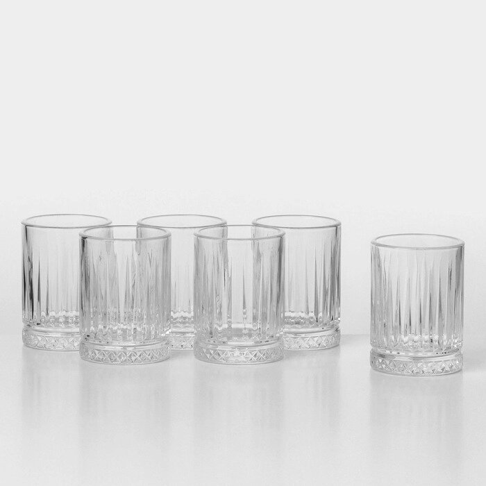 Набор стеклянных стаканов Elysia, 110 мл, 6 шт от компании Интернет-магазин "Flap" - фото 1