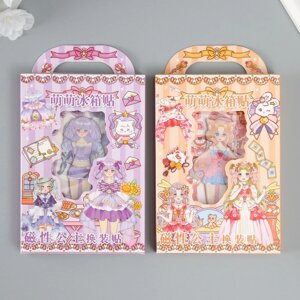 Наклейка-игра 'Наряды принцессы' МИКС набор 3 листа, 2 куклы 16х11х2 см